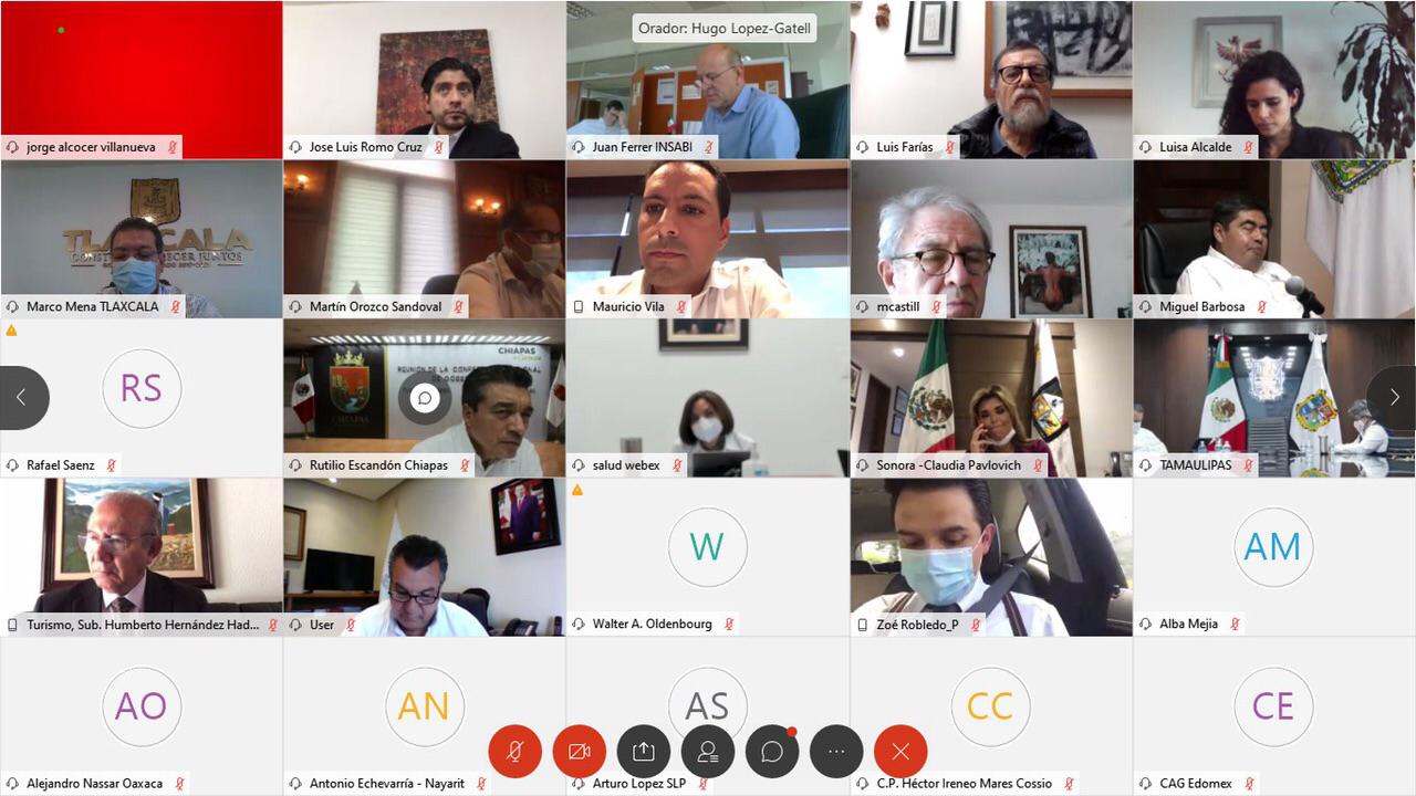 Vila Dosal participa en reunión de integrantes de la Conago y funcionarios federales